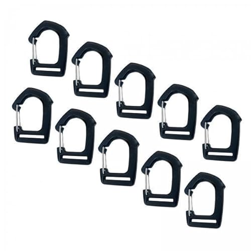2x10x Gurtbandhaken Schlüsselanhänger Hakenclip, Schnellverschlussschnallen Karabinerhaken Brückenklemme Gurtbandschnallen für Wandergepäck von MERIGLARE