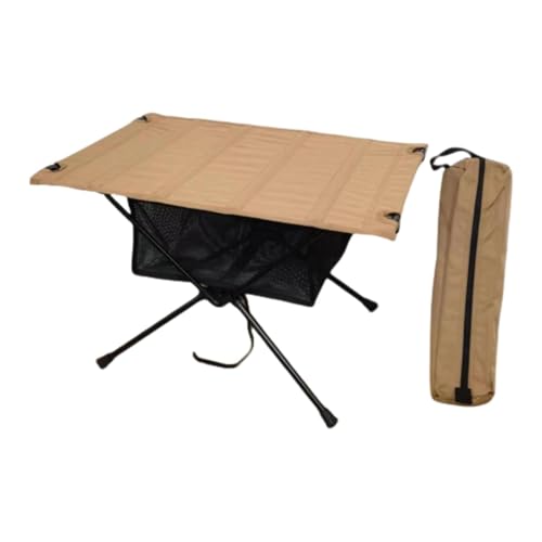 Outdoor Klapptisch Camping Tisch Outdoor Möbel Tragbarer Picknick Tisch für Terrasse, Khaki von MERIGLARE