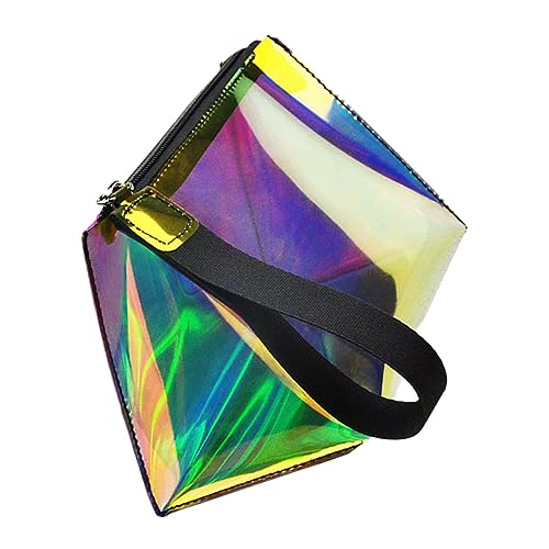 MERRYHAPY Aufbewahrungstasche Kosmetik-Organizer-Tasche Reisekosmetiktasche Waschbeutel Kosmetiktasche Für Mädchen Schminktasche Mit Reißverschluss Persönliche Pflegetasche Colorful TPU von MERRYHAPY