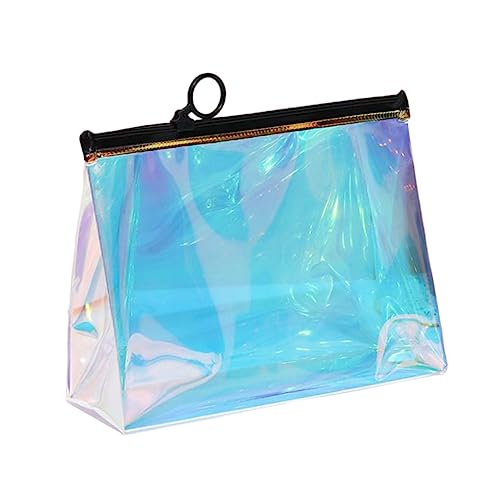 MERRYHAPY Transparente wasserdichte Kosmetiktasche Mit Reißverschluss Tragbare Make Up Tasche Für Die Reise Großes Fassungsvermögen Ideal Für Damen Und ädchen Inklusive Spiegel Und von MERRYHAPY