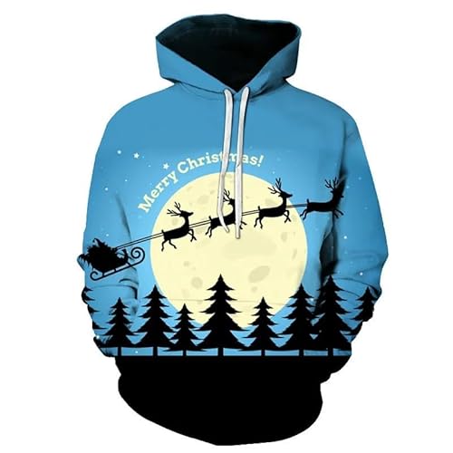 MERVOS Christmas Vibes 3D Snowman Hoodie Fun Sweatshirt Sweatshirt Herren Damen Oberteile Kleidung von MERVOS