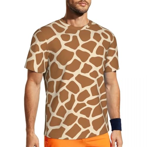 MERVOS Sommer Giraffe Animal Print T-Shirt Jungen Mädchen Trend Tierflecken Rundhalsausschnitt Kurzarm von MERVOS