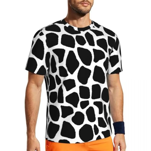 MERVOS Sommer Giraffe Animal Print T-Shirt Jungen Mädchen Trend Tierflecken Rundhalsausschnitt Kurzarm von MERVOS