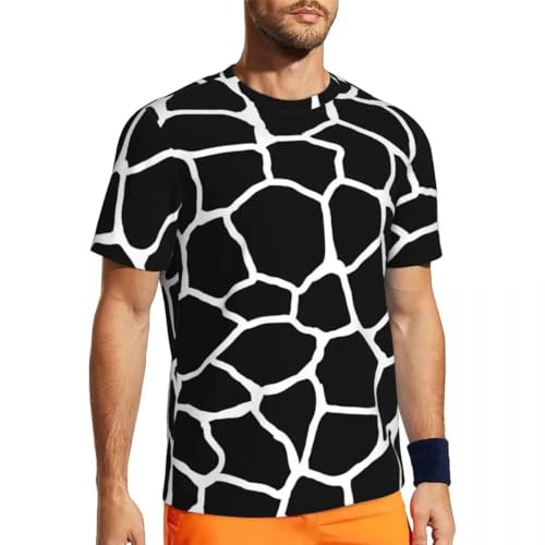 MERVOS Sommer Giraffe Animal Print T-Shirt Jungen Mädchen Trend Tierflecken Rundhalsausschnitt Kurzarm von MERVOS