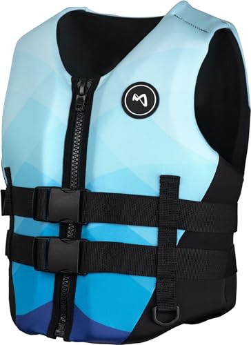 MESLE Neopren Schwimmweste Damen NYO, 50N Auftriebsweste für Erwachsene, Prallschutzweste Damen, Leichte Schwimmhilfe Frauen für Jetski, SUP, Wasserski, Kajak, Wakeboard von Mesle