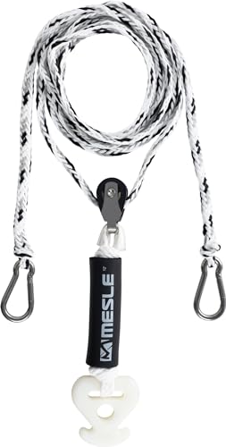 Mesle Schleppdreieck Pulley DLX 2 Personen, selbstzentrierend, XXL lang, extra Schwimmer, Quick-Connect-Haken, incl. Rope Keeper von Mesle