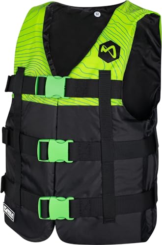 Mesle Schwimmweste H210, 2XS-4XL, Schwimmhilfe für Erwachsene & Kinder, Leichte 50N Auftriebsweste Herren & Damen, Prallschutzweste für Jetski, SUP, Wasserski, Kajak, Wakeboard von Mesle