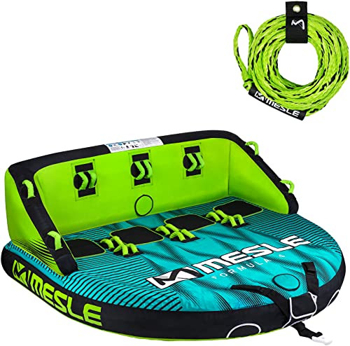 Mesle Funtube Formula, Set mit Leine, 2-4 Personen Tube Wassersport, Wasserreifen aufblasbar, Towable Tube für Kinder & Erwachsene, Schleppring für Boot & Jetski, Wasserring zum Ziehen Mesle Funtube Formula, Set mit Leine, 2-4 Personen Tube Wassersport, Wasserreifen aufblasbar, Towable Tube für Kinder & Erwachsene, Schleppring für Boot & Jetski, Wasserring zum Ziehen von Mesle