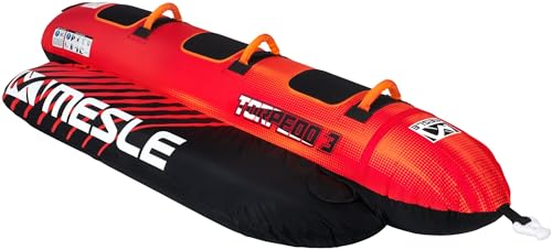 Mesle Bananen Boot Aufblasbar Torpedo 2-4 Personen, Towable Funtube Banana Boat für Kinder & Erwachsene, Wasser Tube Motorboot, Wasserreifen zum ziehen, incl. Reparaturset Mesle Bananen Boot Aufblasbar Torpedo 2-4 Personen, Towable Funtube Banana Boat für Kinder & Erwachsene, Wasser Tube Motorboot, Wasserreifen zum ziehen, incl. Reparaturset von Mesle