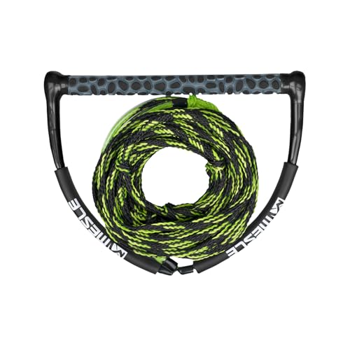 Mesle Wakeboard-Leine Team, 15'' breite Eva Hantel Griff, Länge Zug-Seil mit Hantel 15,2-19,8 m, 4 Verkürzungen, schwimmend, inkl Rope Keeper Mesle Wakeboard-Leine Team, 15'' breite Eva Hantel Griff, Länge Zug-Seil mit Hantel 15,2-19,8 m, 4 Verkürzungen, schwimmend, inkl Rope Keeper von Mesle