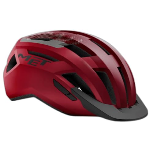 MET Casco Helm, Rot, Mattschwarz, S MET Casco Helm, Rot, Mattschwarz, S von MET