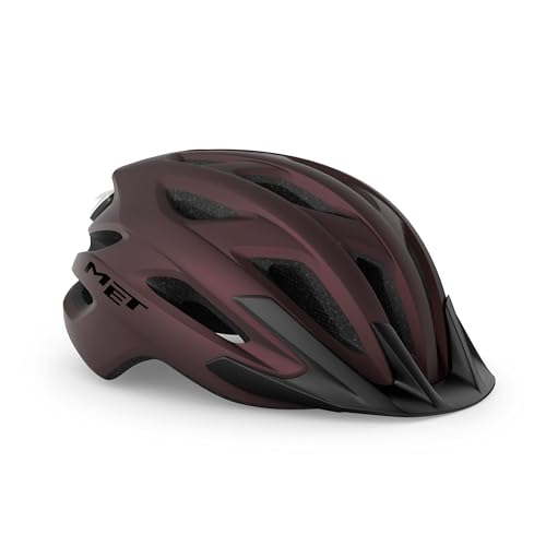 MET Crossover Fahrrad Hel, Burgunderrot matt, XL MET Crossover Fahrrad Hel, Burgunderrot matt, XL von MET