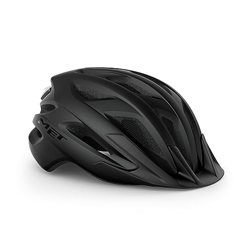 MET Crossover Fahrrad Hel, Mattes schwarz, Einheitsgröße MET Crossover Fahrrad Hel, Mattes schwarz, Einheitsgröße von MET