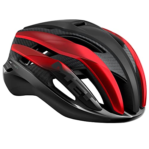 MET Helm Trenta 3K Carbon Neg/Rot Metal.Ma.Bri.T, Erwachsene, Unisex, Nicht definiert, T.A MET Helm Trenta 3K Carbon Neg/Rot Metal.Ma.Bri.T, Erwachsene, Unisex, Nicht definiert, T.A von MET