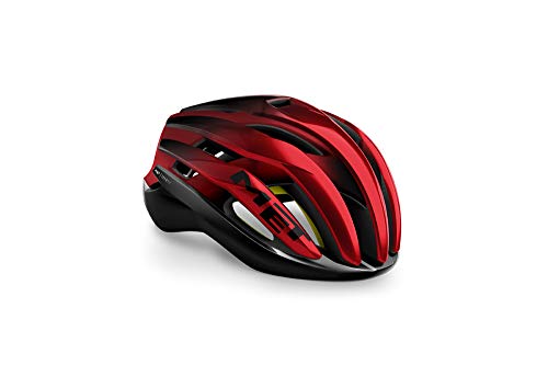 MET Helm Trenta MIPS Schwarz/Rot Metall Matt Glanz T Helmet, Nicht definiert, M (56-58cm) von MET