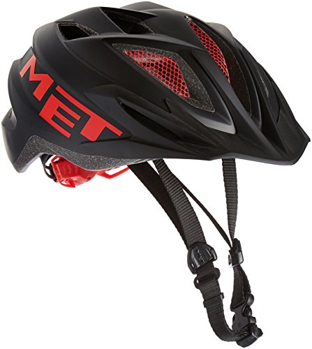 MET Kinder Crackerjack Helmet, Black/Red, One Size von MET