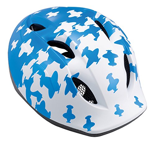 MET Kinder Fahrradhelm Buddy, Blue Airplanes, 46-53 cm MET Kinder Fahrradhelm Buddy, Blue Airplanes, 46-53 cm von MET