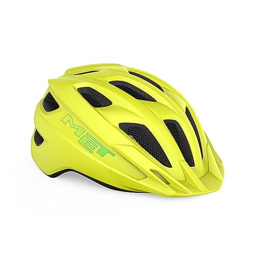 MET Kinder Fahrradhelm Crackerjack, 52-57 cm, Lime - Matt, 5700061 von MET