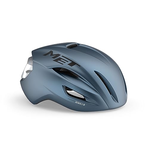 MET Unisex-Adult Manta MIPS Road Helmet, Navy Silver, S / 52-56cm MET Unisex-Adult Manta MIPS Road Helmet, Navy Silver, S / 52-56cm von MET