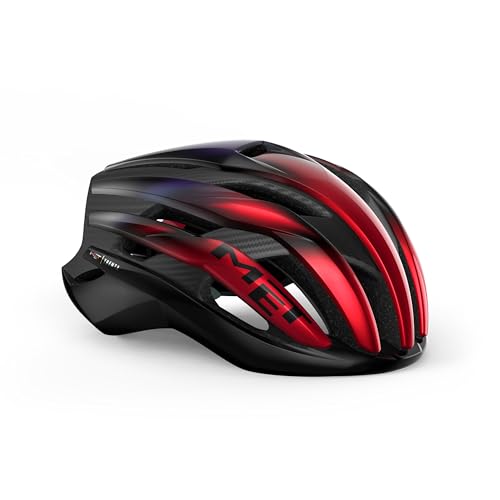 MET Trenta 3k Carbon MIPS Cycling Hel, Glänzend rot schillernd, L MET Trenta 3k Carbon MIPS Cycling Hel, Glänzend rot schillernd, L von MET