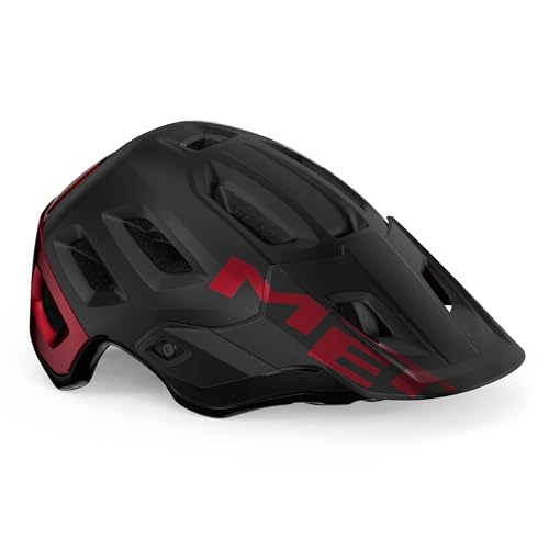 MET Sport Helm Roam MIPS Metall glänzend, Schwarz/Rot (Mehrfarbig), L von MET