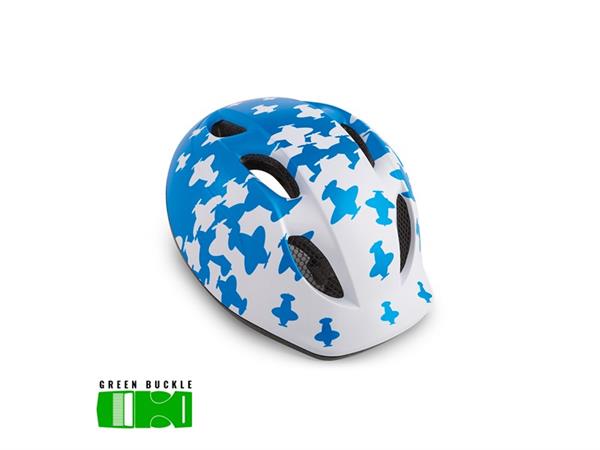 Met Buddy White Blue Aeroplanes Matt 46-53 cm Met Buddy White Blue Aeroplanes Matt 46-53 cm von MET