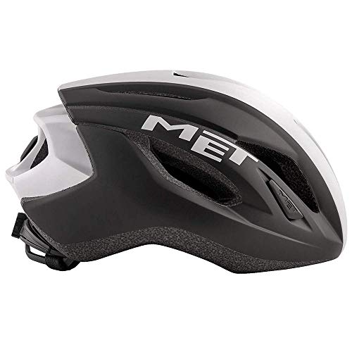 Met Fahrradhelm Strale schwarz weiß L (58-62) Unisex Erwachsene Mehrfarbig von MET