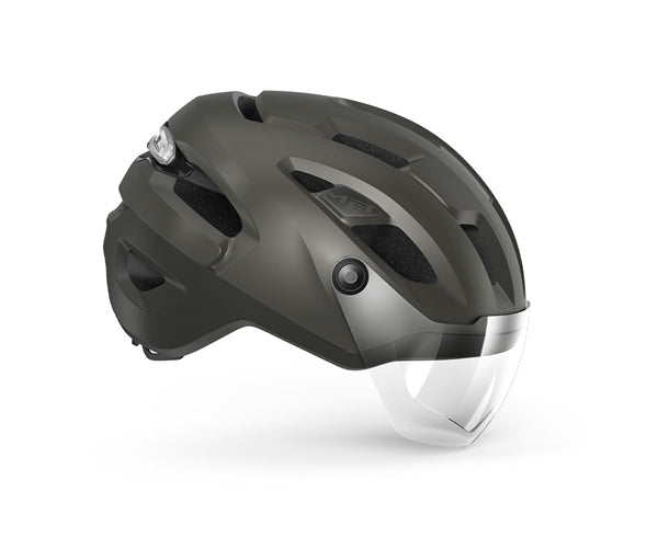 Met Intercity Mips Titanium Metallic Ebike-Helm Visier Met Intercity Mips Titanium Metallic Ebike-Helm Visier von MET