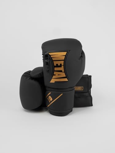 METAL BOXE Boxhandschuhe, Trainingshandschuhe, Starter, Schwarz/Gold, 08 oz METAL BOXE Boxhandschuhe, Trainingshandschuhe, Starter, Schwarz/Gold, 08 oz von METAL BOXE