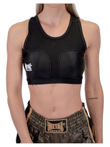 Metal Boxe Damen Schutz Bra Reggiseno protettivo, Schwarz, XL von METAL BOXE