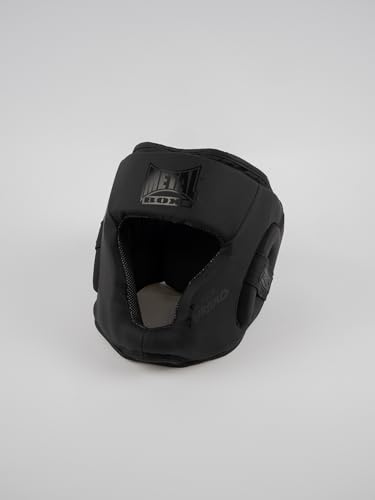 METAL BOXE Für Jugendliche, Unisex Casque Intégral Noir Junior Kampfsporthelme, Schwarz, Kindergröße von METAL BOXE