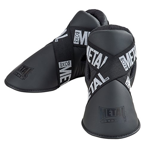 METAL BOXE Full Light Fußschutz Wettkampf Unisex Erwachsene, Blacklight, M von METAL BOXE