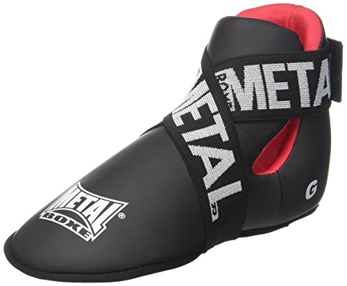METAL BOXE Fußschutz, Größe L, Schwarz/Rot von METAL BOXE