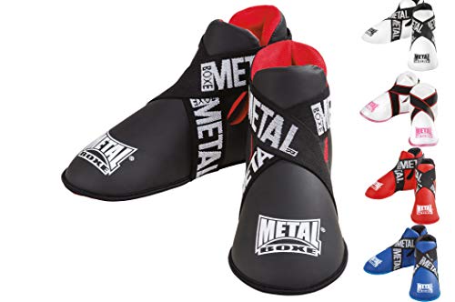 METAL BOXE Fußschutz, Größe XL, Schwarz/Rot von METAL BOXE