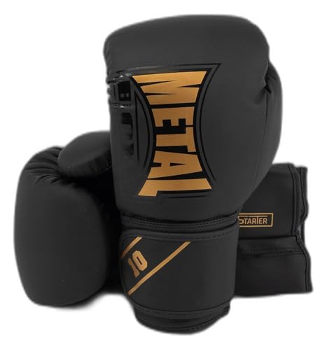 METAL BOXE Gants de Boxe Entraînement Starter Noir/Or 10 oz METAL BOXE Gants de Boxe Entraînement Starter Noir/Or 10 oz von METAL BOXE