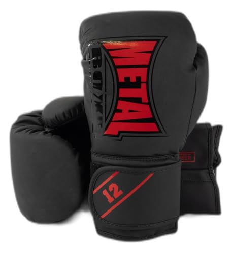 METAL BOXE Gants de Boxe Entraînement Starter Noir/Rouge 10 oz von METAL BOXE