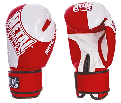 METAL BOXE Handschuhe Compet Amateur Unisex Erwachsene, Rot, 12OZ von METAL BOXE
