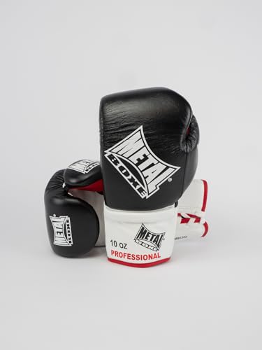 METAL BOXE Pro Sirius Boxhandschuhe, Leder, Schnürsenkel, Schwarz, 10 oz METAL BOXE Pro Sirius Boxhandschuhe, Leder, Schnürsenkel, Schwarz, 10 oz von METAL BOXE