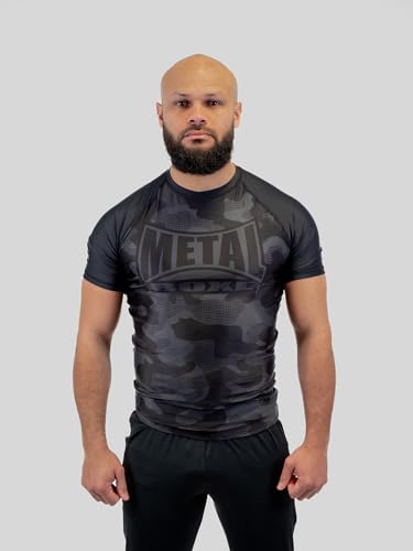 METAL BOXE Rashguard Homme Camo Noir XL von METAL BOXE