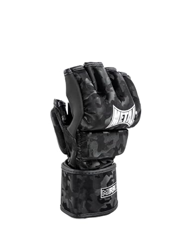 METAL BOXE Unisex – Erwachsene Gants Combat Libre-MMA Compétition Mirror XL Handschuhe, Schwarz von METAL BOXE