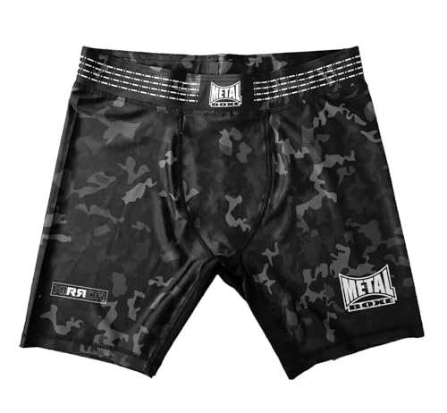 METAL BOXE Unisex – Erwachsene Short de Compression Mirror S Kompressionsshorts, Schwarz, Small von METAL BOXE