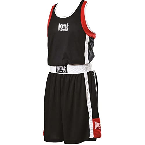 METAL BOXE Unisex Jugend Tenue Boxe Anglaise Noir XXXS Englisches Boxoutfit, Schwarz METAL BOXE Unisex Jugend Tenue Boxe Anglaise Noir XXXS Englisches Boxoutfit, Schwarz von METAL BOXE
