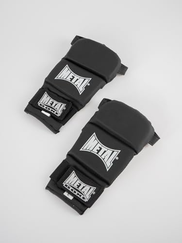 METAL BOXE Wettkampfhandschuhe JU Jitsu Unisex Erwachsene, Schwarz, L von METAL BOXE