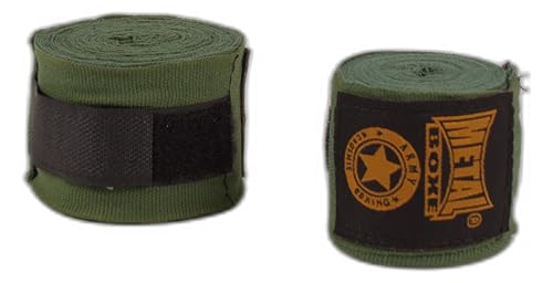 METAL BOXE Unisex – Erwachsene Bande d'Entraînement Boxbandagen, Khaki, 2.5 METAL BOXE Unisex – Erwachsene Bande d'Entraînement Boxbandagen, Khaki, 2.5 von METAL BOXE
