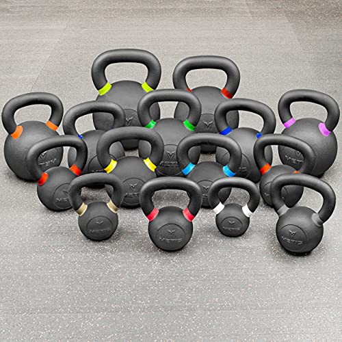 METIS Profi Gusseisen-Kettlebell [4 kg - 40 kg] | Professionelle Fitnessausrüstung - Strapazierfähige Hantel | Krafttraining/Funktionelles Training | Einzeln oder als gesamtes Set verkauft (40 kg) von METIS