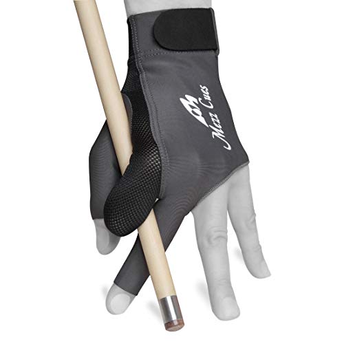 MEZZ Premium Billard-Handschuh – passend für beide Hände (groß/X-Large, grau) von MEZZ
