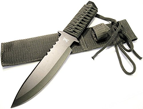 MFH - Messer mit feststehender Klinge, schwarz mit Griff aus Nylonband - 44494 MFH - Messer mit feststehender Klinge, schwarz mit Griff aus Nylonband - 44494 von MFH