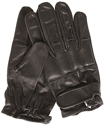 MFH 15615 Security Lederhandschuhe mit Quarzsand (Schwarz/XXL) von MFH