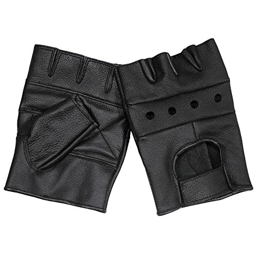 MFH Herren Fingerlose Handschuhe Deluxe Schwarz Größe XL von MFH