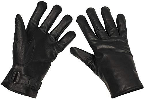 MFH BW Lederhandschuhe, gefüttert, schwarz, Mod. - XL von MFH